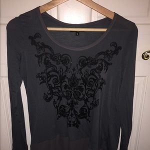 Dark grey blouse